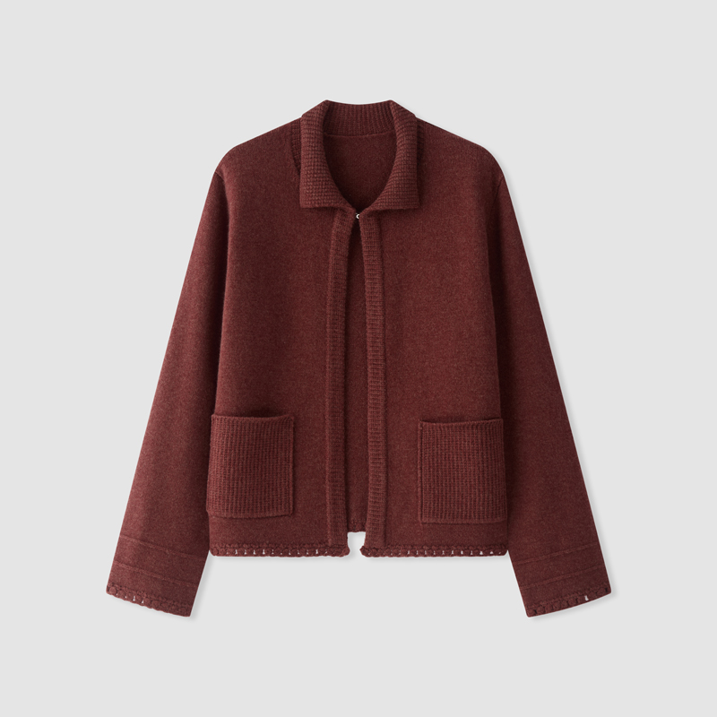 【冬姐自主品牌】VOR 100%羊绒针织外套 V25300421