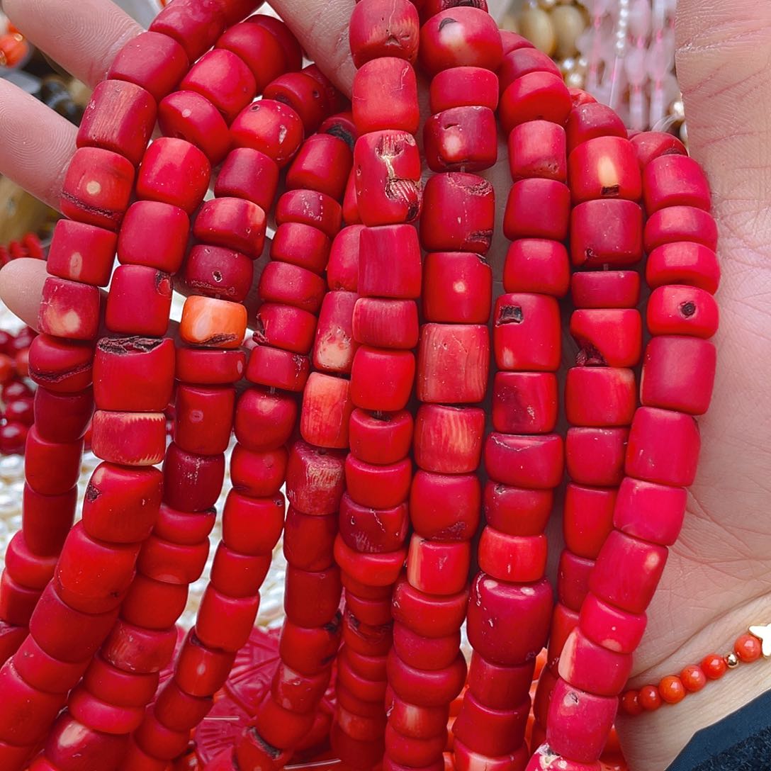 玛瑙/玉髓珠宝半成品未镶嵌三姑娘1条卡11桶珠