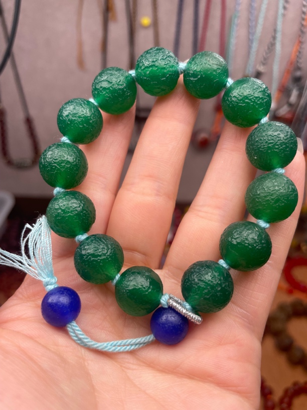 清新绿玛瑙-老玛瑙