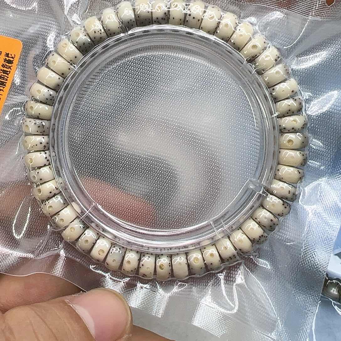 星月菩提手串43殿堂卡姿兰超大眼睛石玉星月菩提9片片