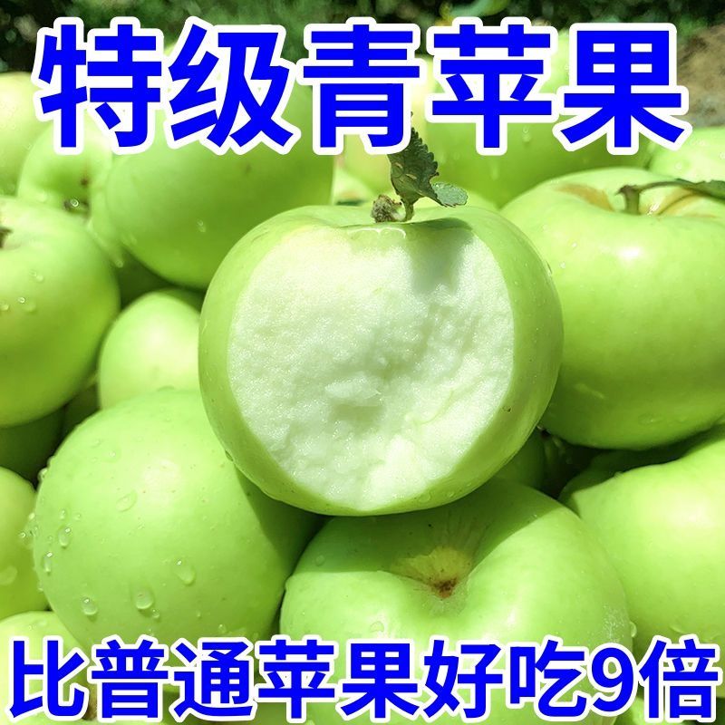 头茬现摘新鲜青苹果当季应季水果酸甜脆爽可口