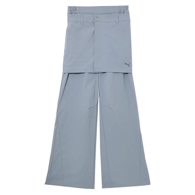 【滔搏联动】puma彪马女子DARE TO WOVEN PANTS-浅灰色长裤63324789