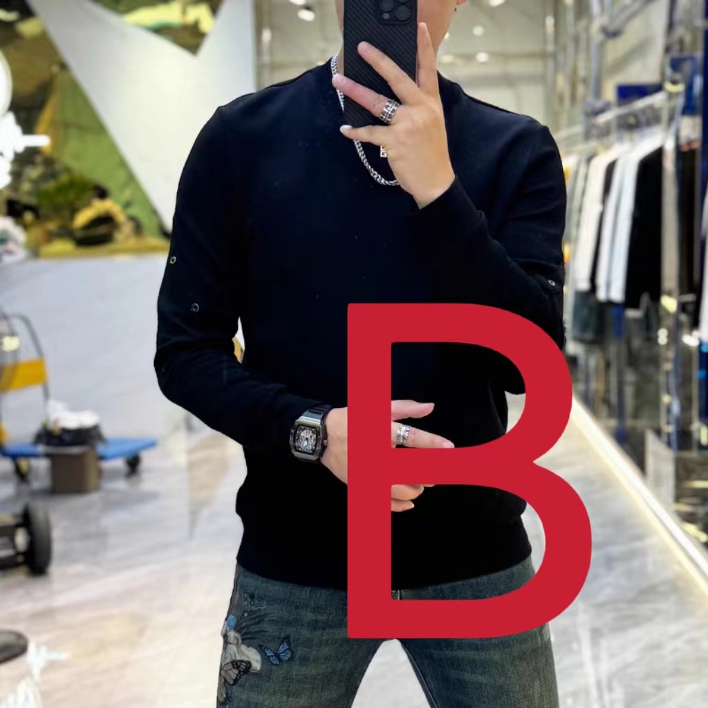 B01-B50拍此链接秋冬新款欧货百搭长袖卫衣男装上衣B