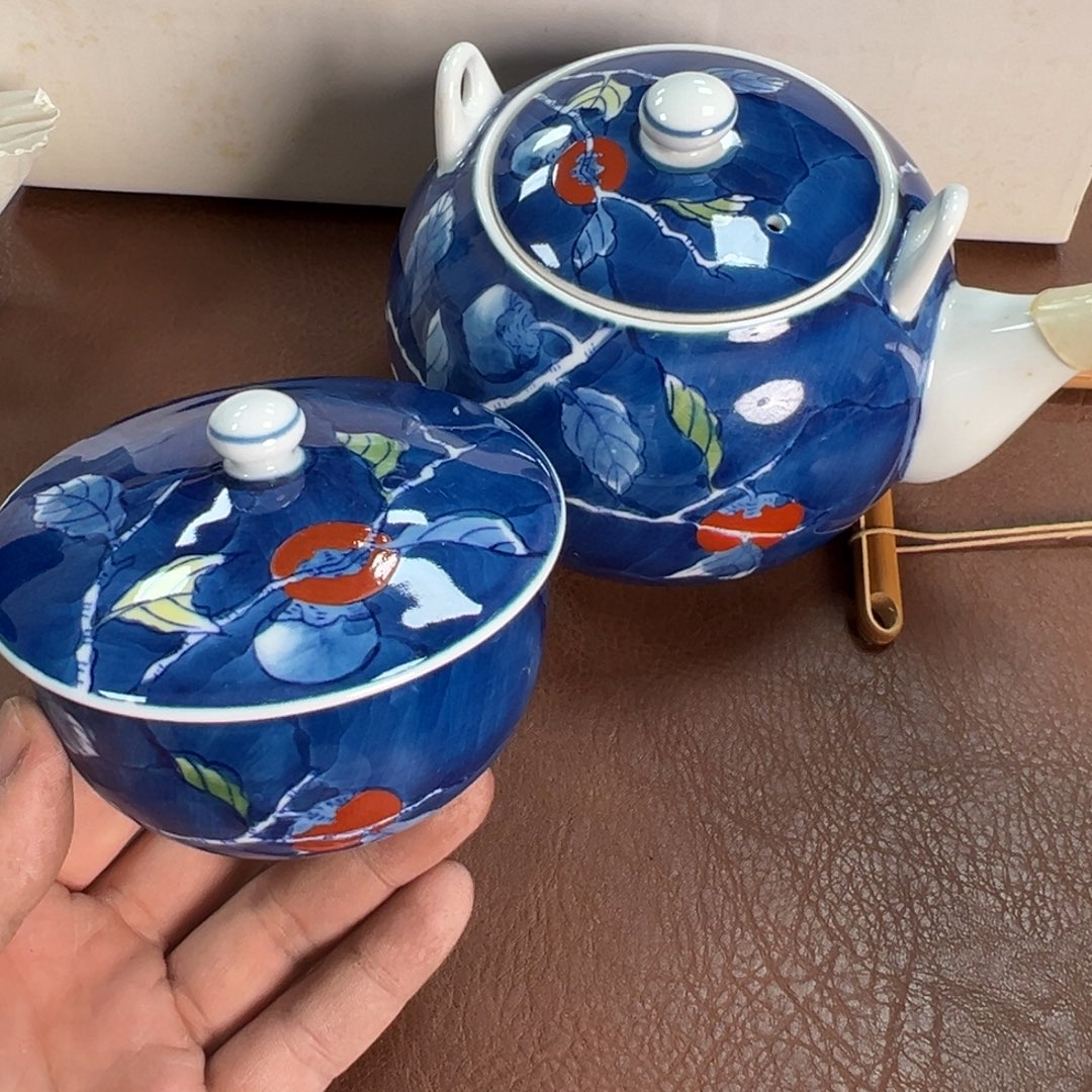 瓷片雅山 一壶五盖杯瓷器瓷器