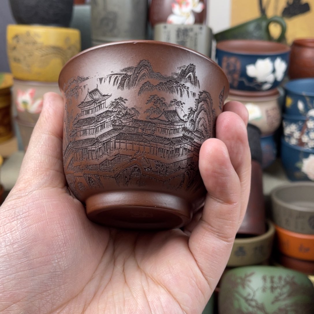 紫砂茶杯紫砂茶杯