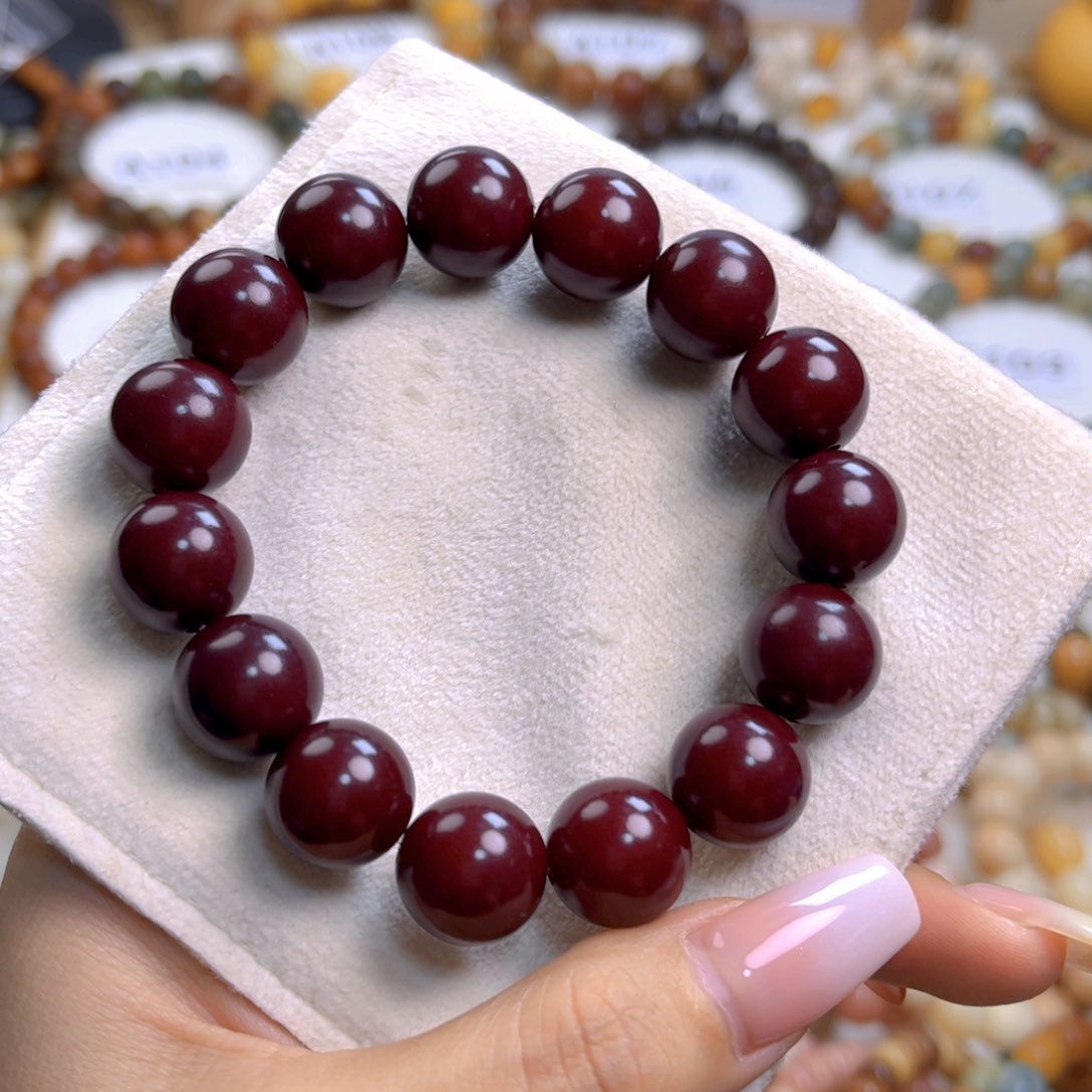 菩提根/象牙果手串车厘子圆珠