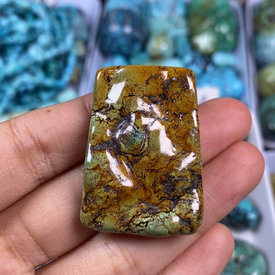 绿松石未镶嵌颈饰