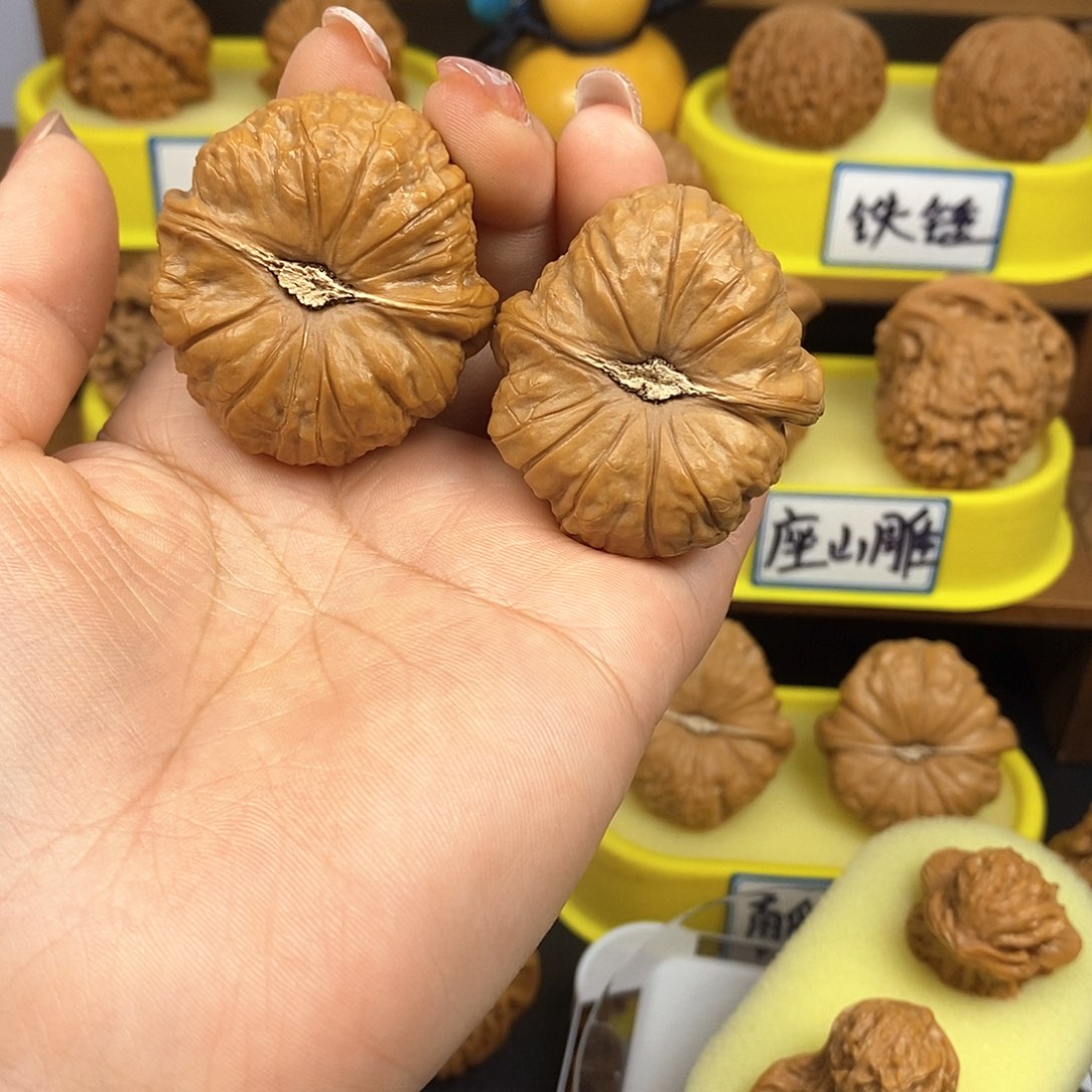 核桃南瓜墩 文玩/木作/... 文玩把件/