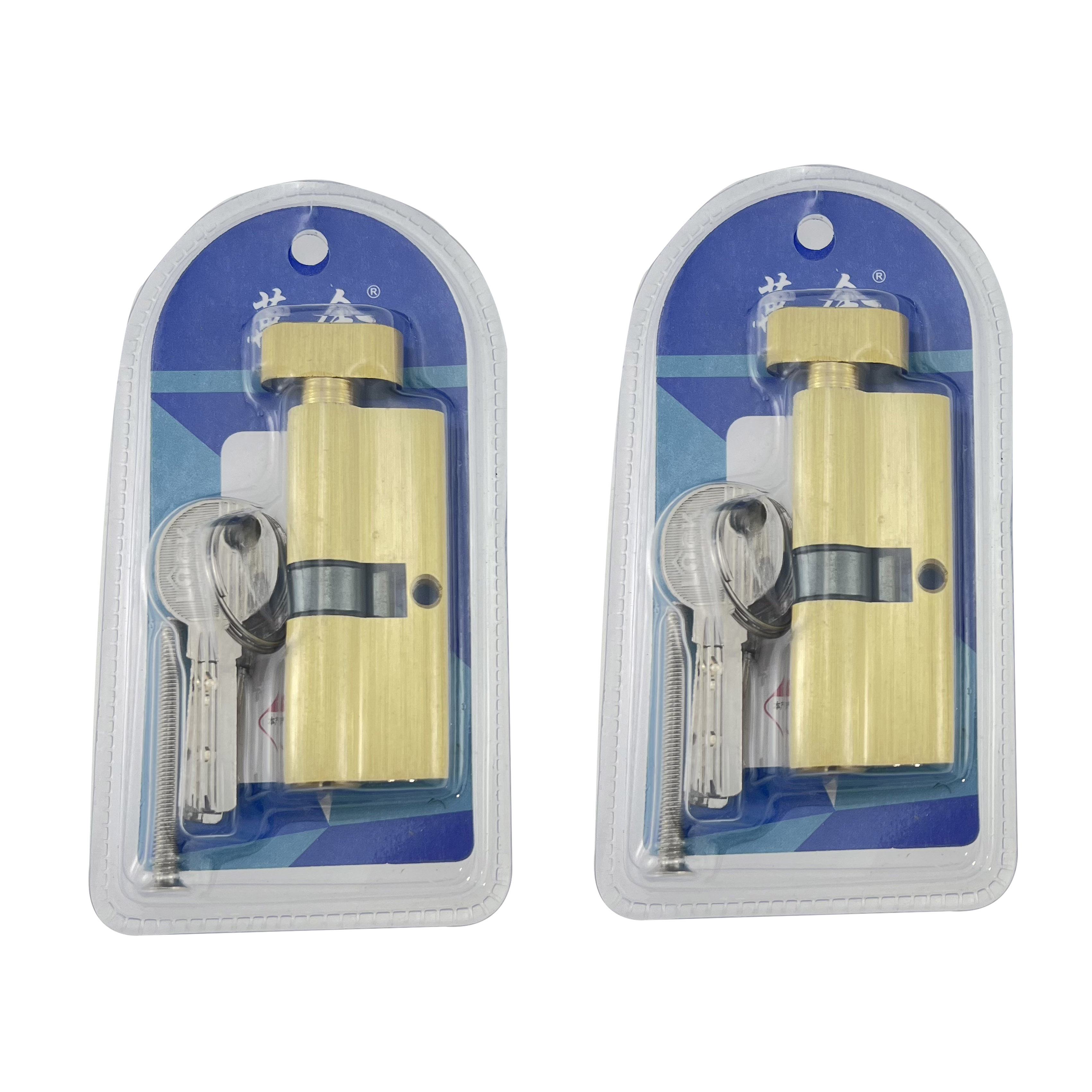 （拍一发十）小70单开室内门锁芯全铜钥匙吸塑电脑单开/双开锁芯