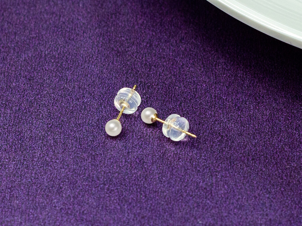 【瑞米珍珠】AKOYA小米珠基础款耳钉3-4mm