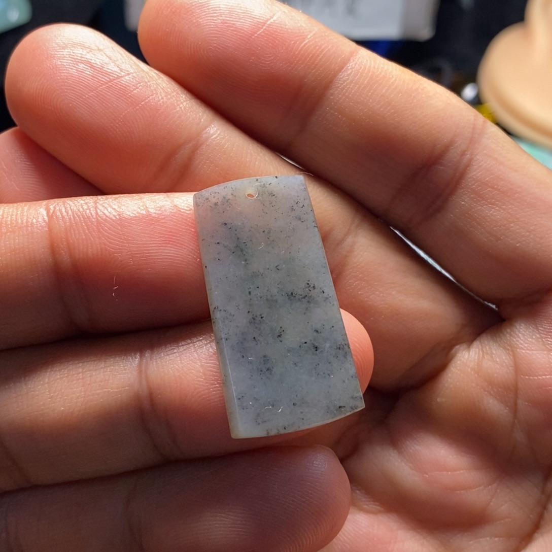 翡翠未镶嵌颈饰天然缅甸翡翠A货乌鸡无事牌