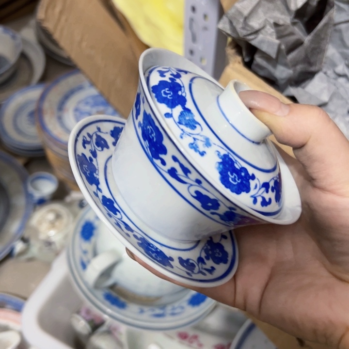 景德镇陶瓷陶瓷盖碗