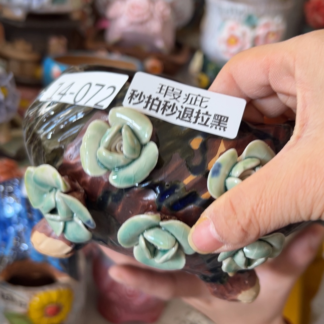 多肉花盆，满20米发货爱退款拉黑