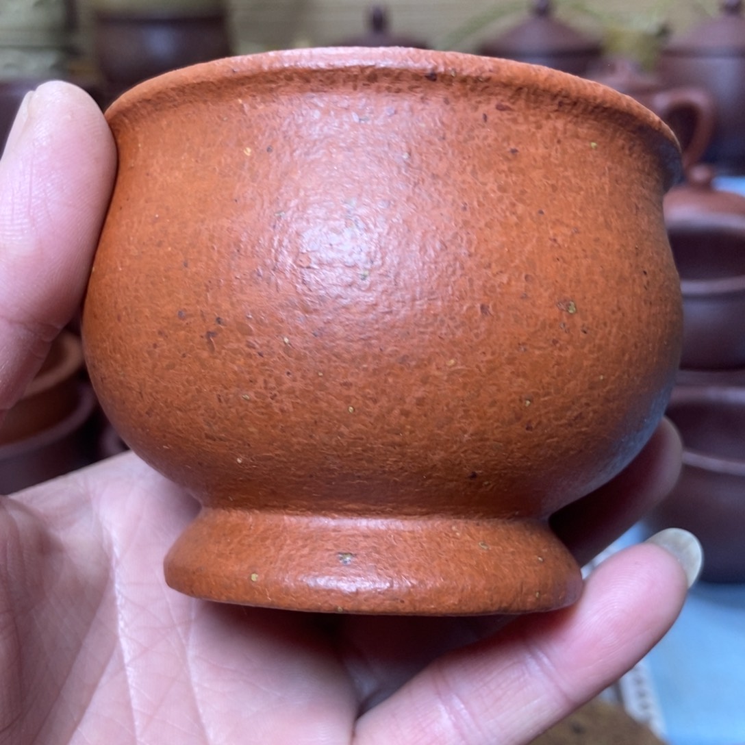 茶杯紫砂16目全砂手工泥180毫升