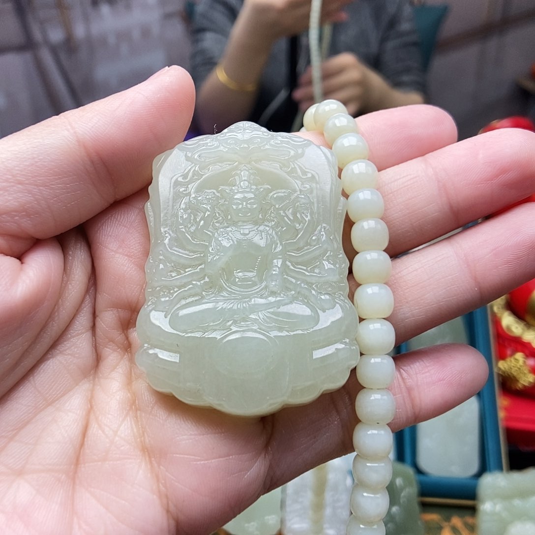 和田玉颈饰未镶嵌一**你