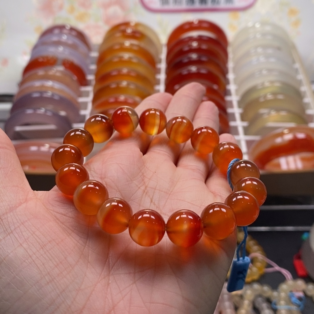 玛瑙/玉髓未镶嵌手串沙