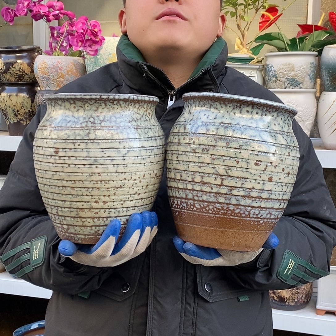 紫砂花盆口17高21福利