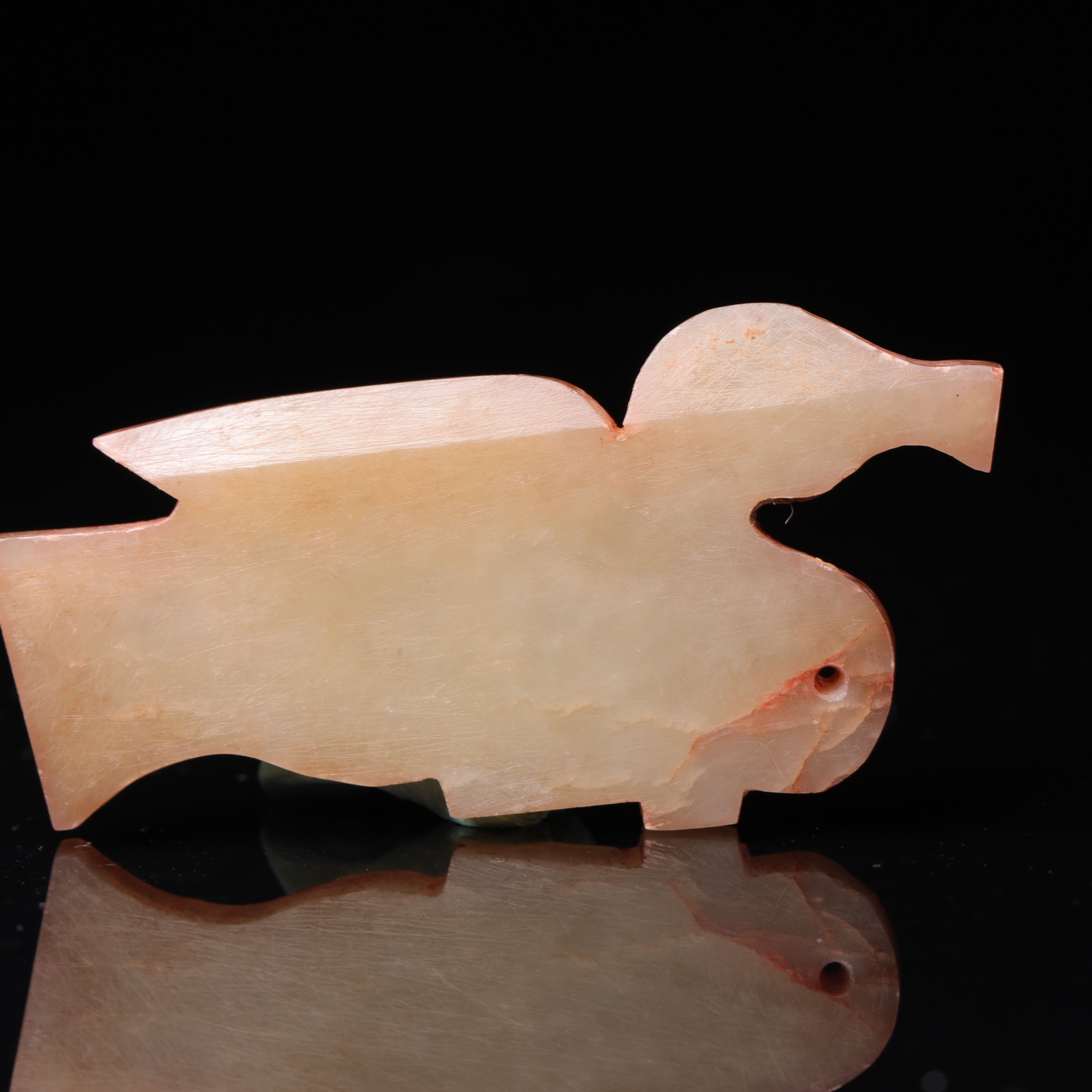 1851明代和田玉玉鸟2133