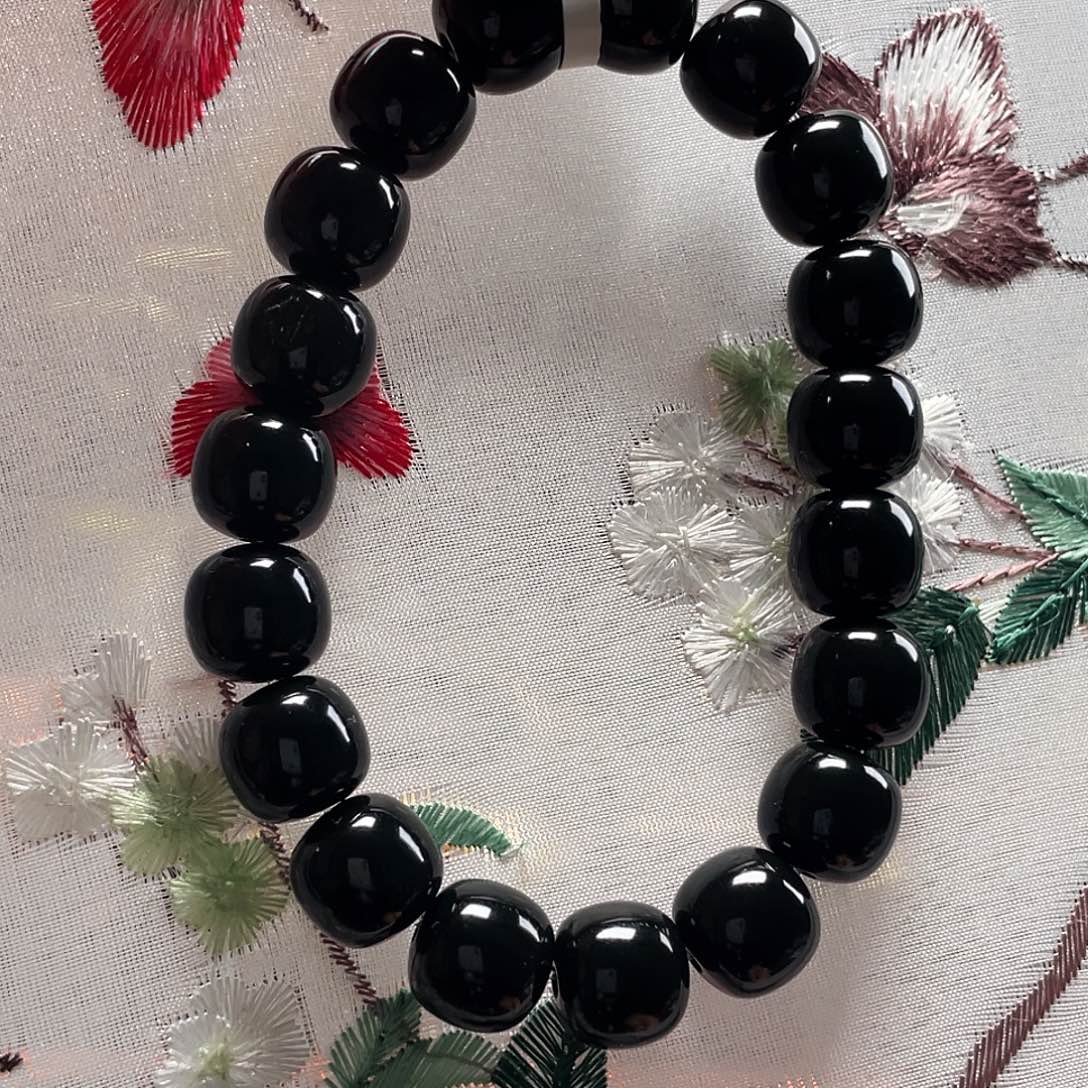 手链未镶嵌和田玉（糖玉）k****3新疆和田玉黑老10/11