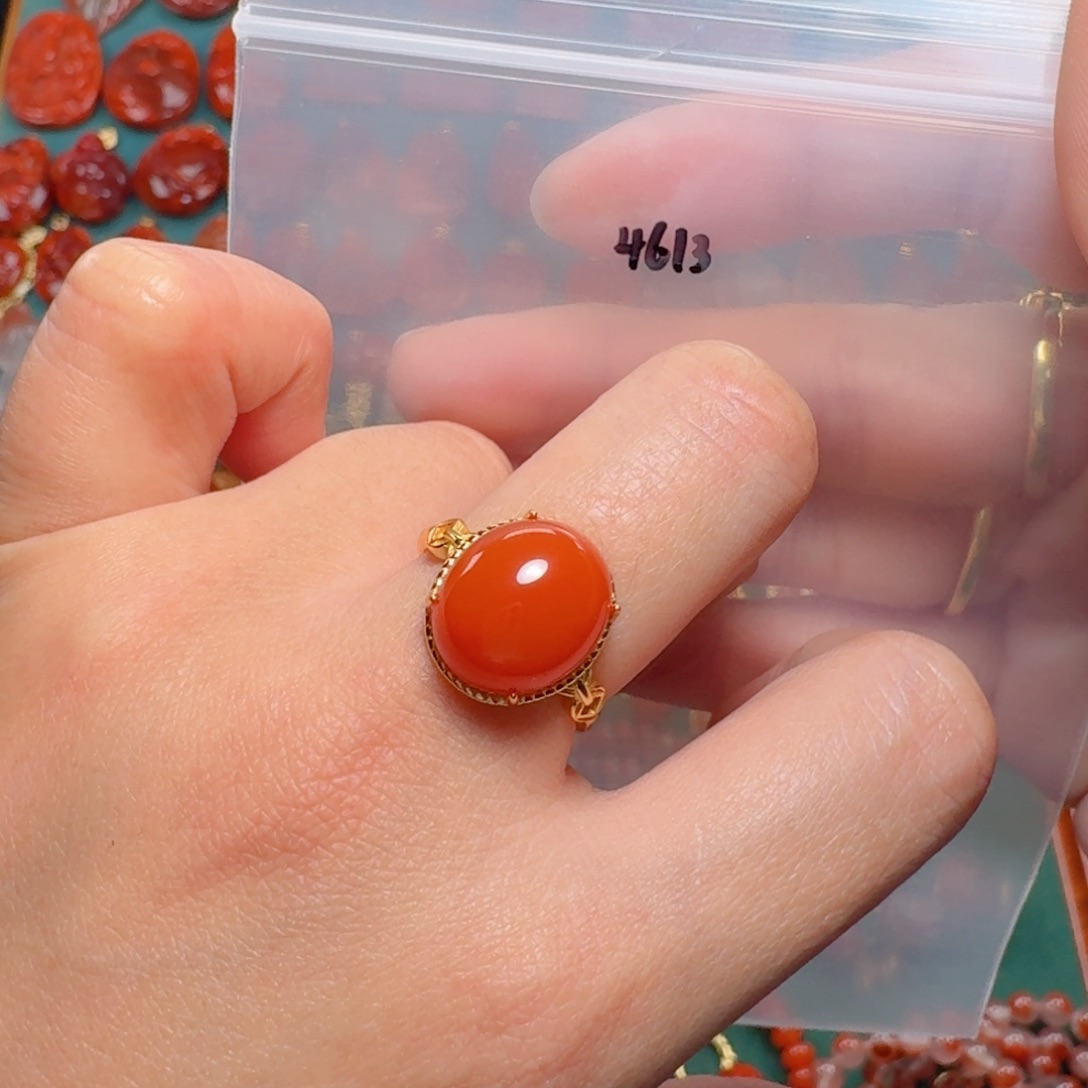 南红玛瑙南红银S925镶嵌