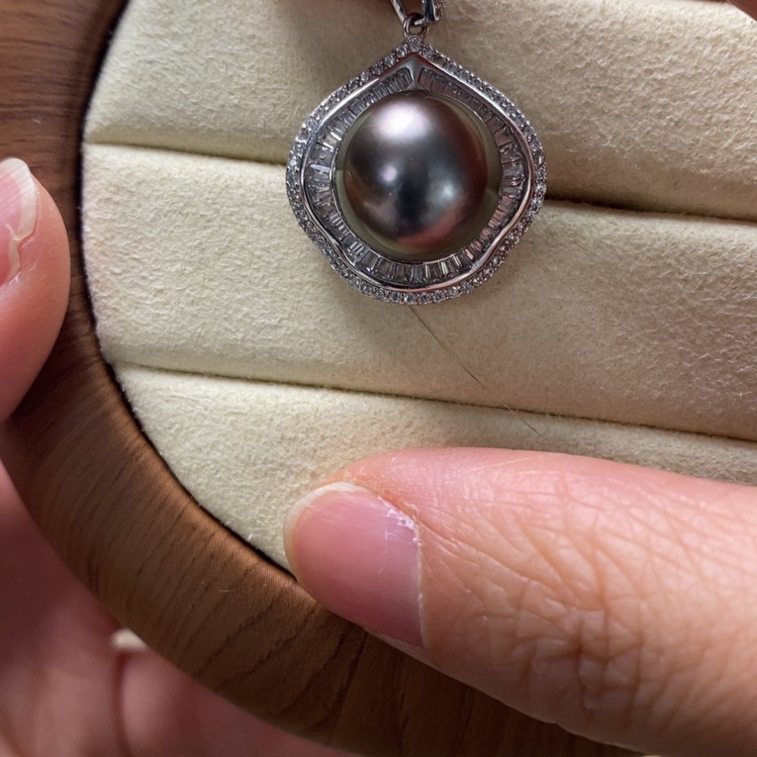 海水珍珠颈饰银S925镶嵌
