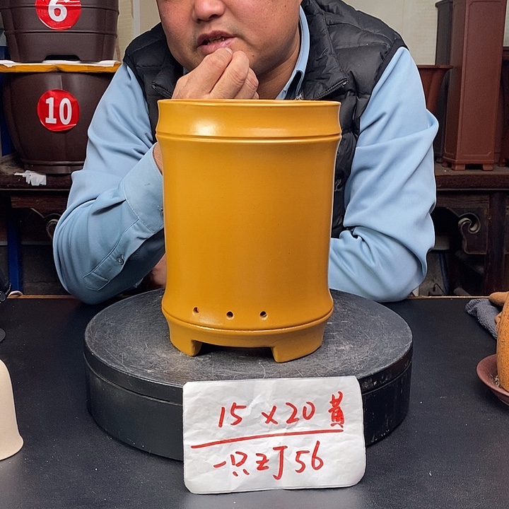 紫砂花盆货号一只ZJ56