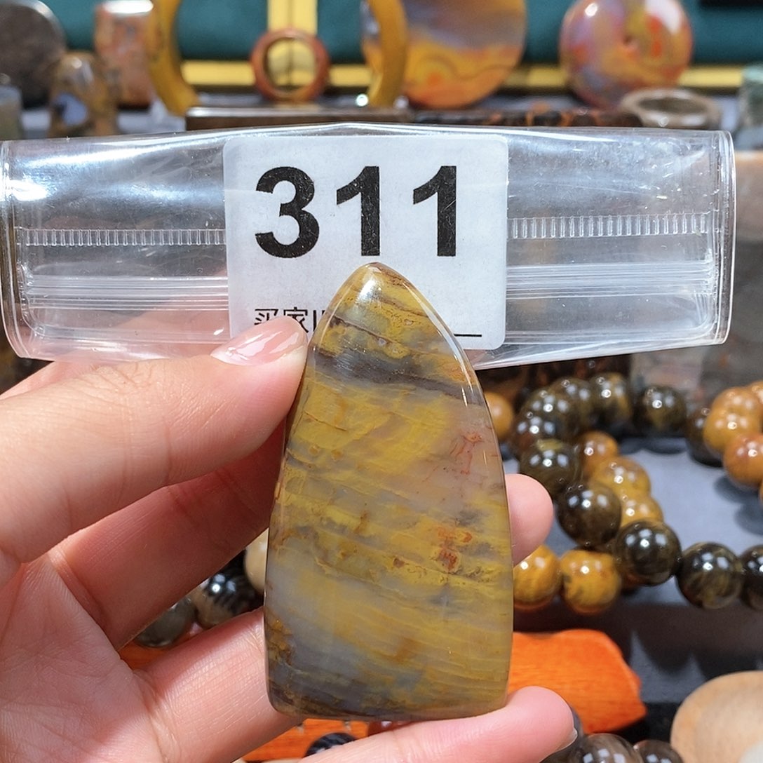 硅化玉天然北票硅化玉手把未镶嵌天然北票硅化玉手把