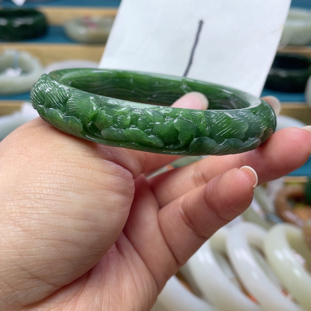 未镶嵌手镯和田玉圈口63