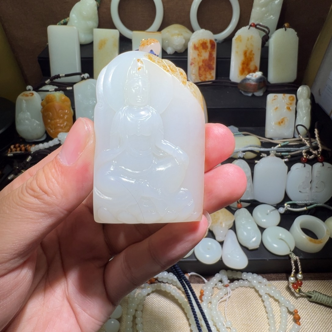 和田玉吊坠(不含链)未镶嵌用****3