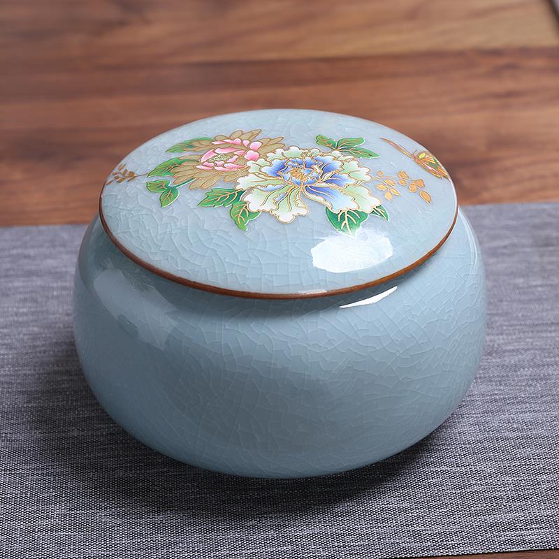 【旺】牡丹国色天香大号茶叶罐密封罐