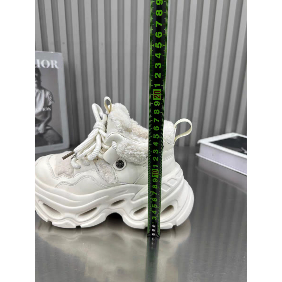 722-331冬季中跟百搭休闲鞋增高圆头时尚休闲鞋松糕鞋深口网红ins