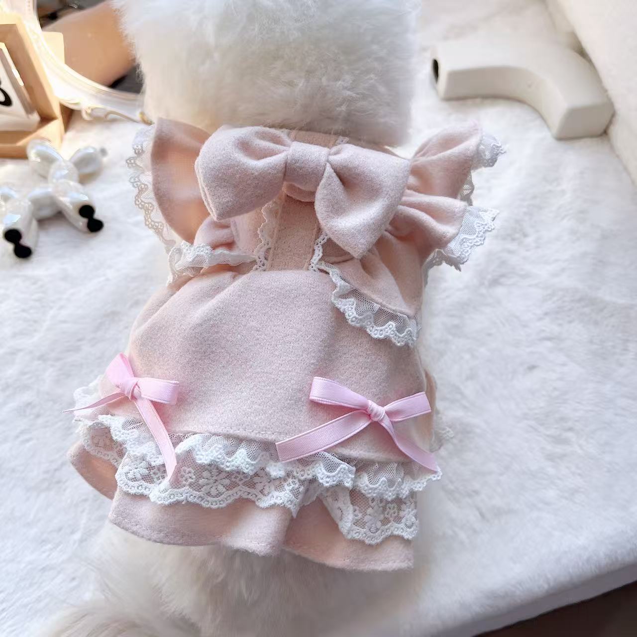 春夏洋气薄款蝴蝶公主裙狗狗猫咪宠物舒适衣服