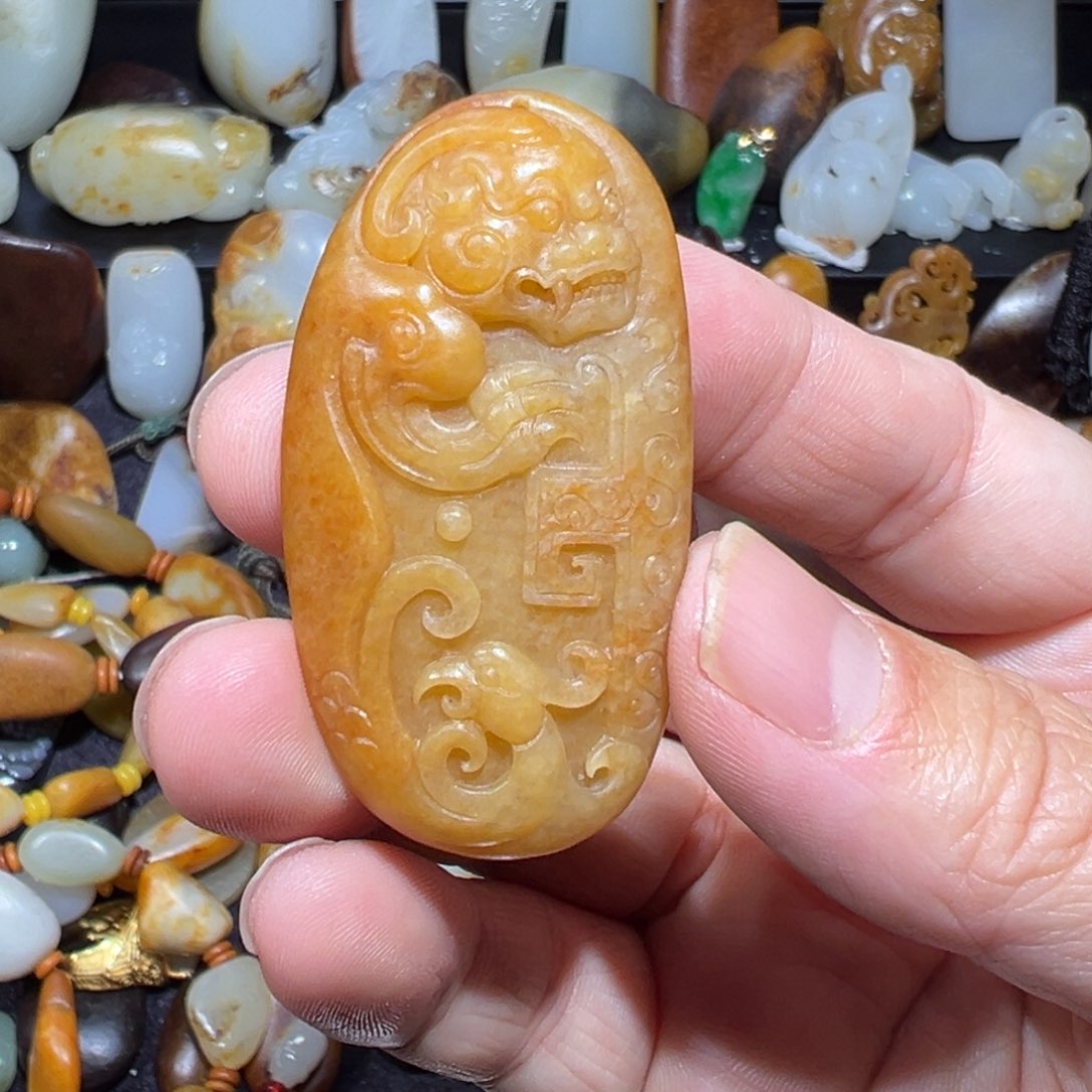 和田玉吊坠(不含链)未镶嵌