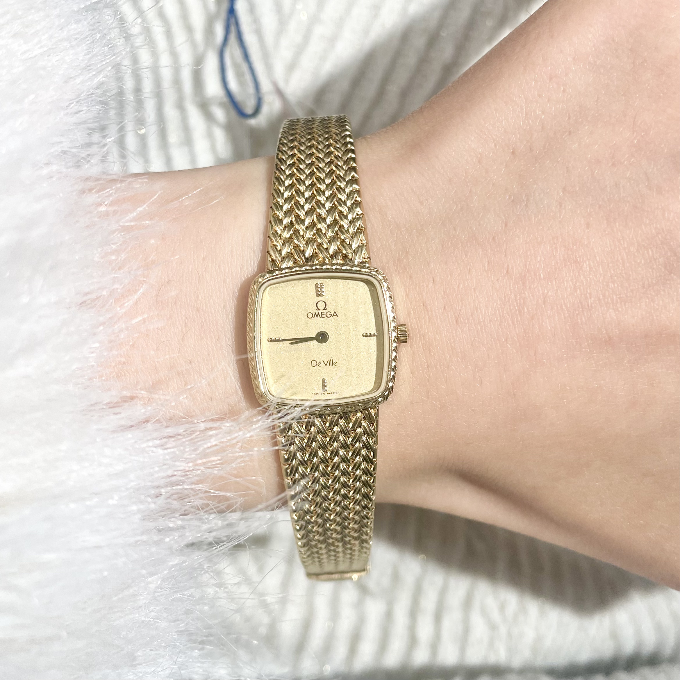 95新 Omega/欧米茄 蝶飞系列/石英/女表/OM1157