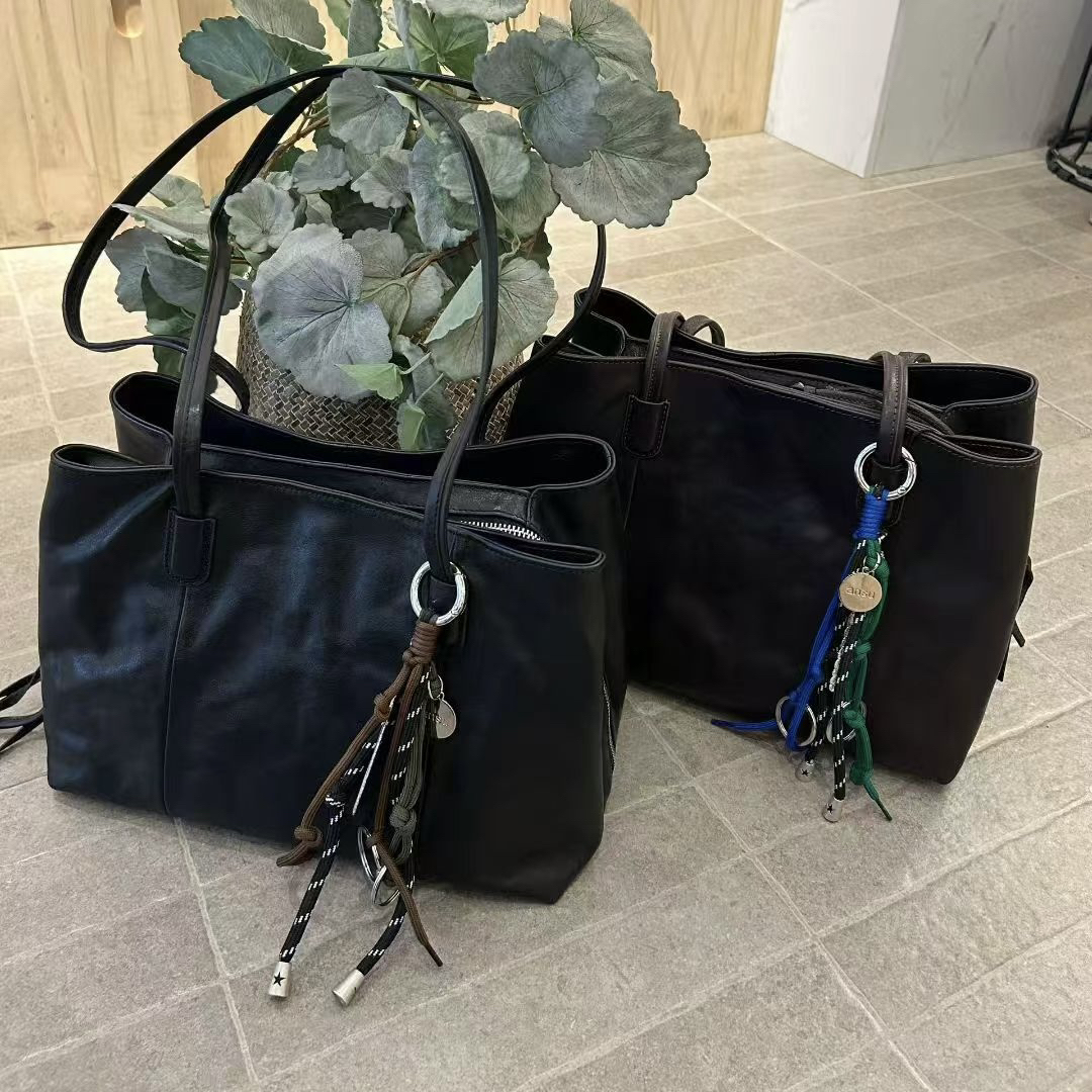 【皮聚堂】植鞣头层牛皮托特包大容量通勤简约单肩包复古腋下包