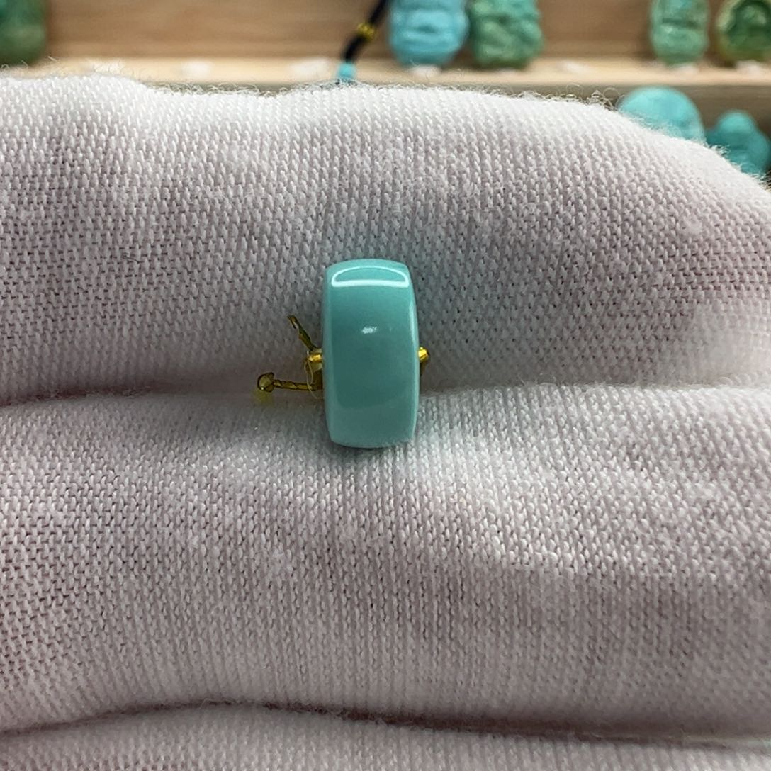 未镶嵌绿松石直切珠9.3x4.6mm