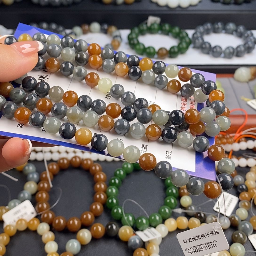 和田玉手串未镶嵌