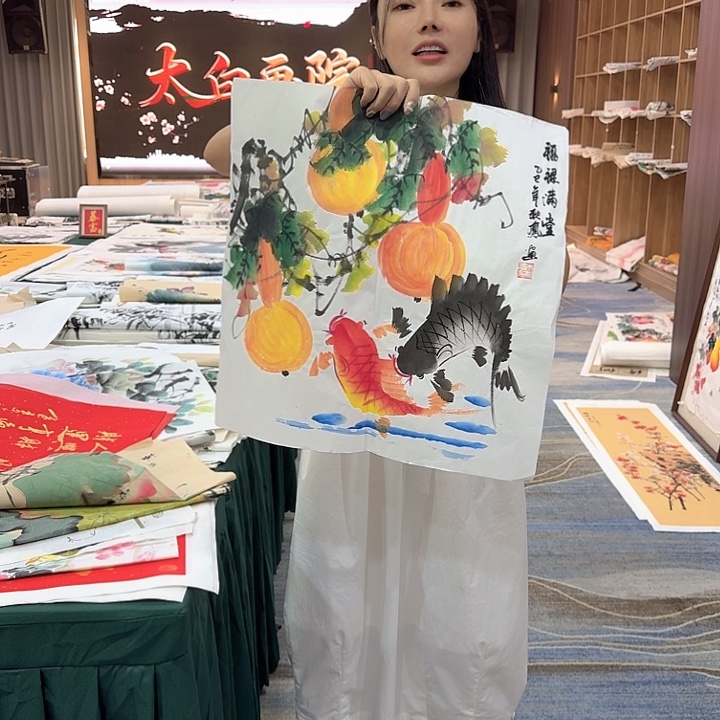 国画不赚钱，就是玩。