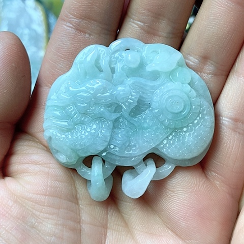 翡翠颈饰未镶嵌天然缅甸翡翠a货