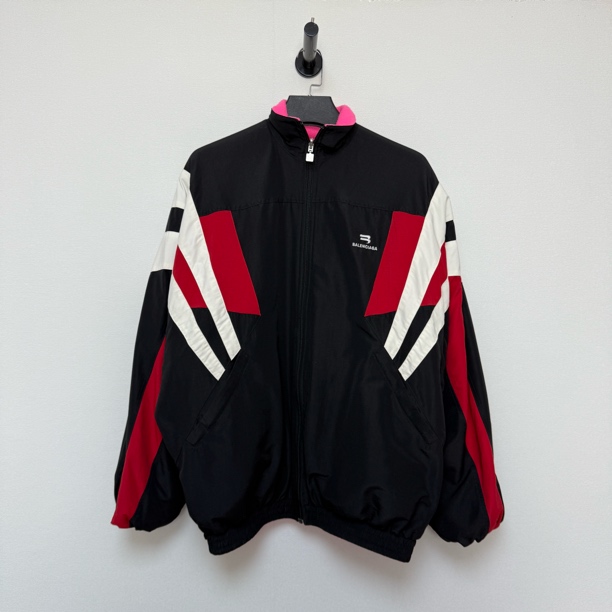 未使用 Balenciaga/巴黎世家 摇粒绒3B刺绣双面穿外套/S码带吊牌