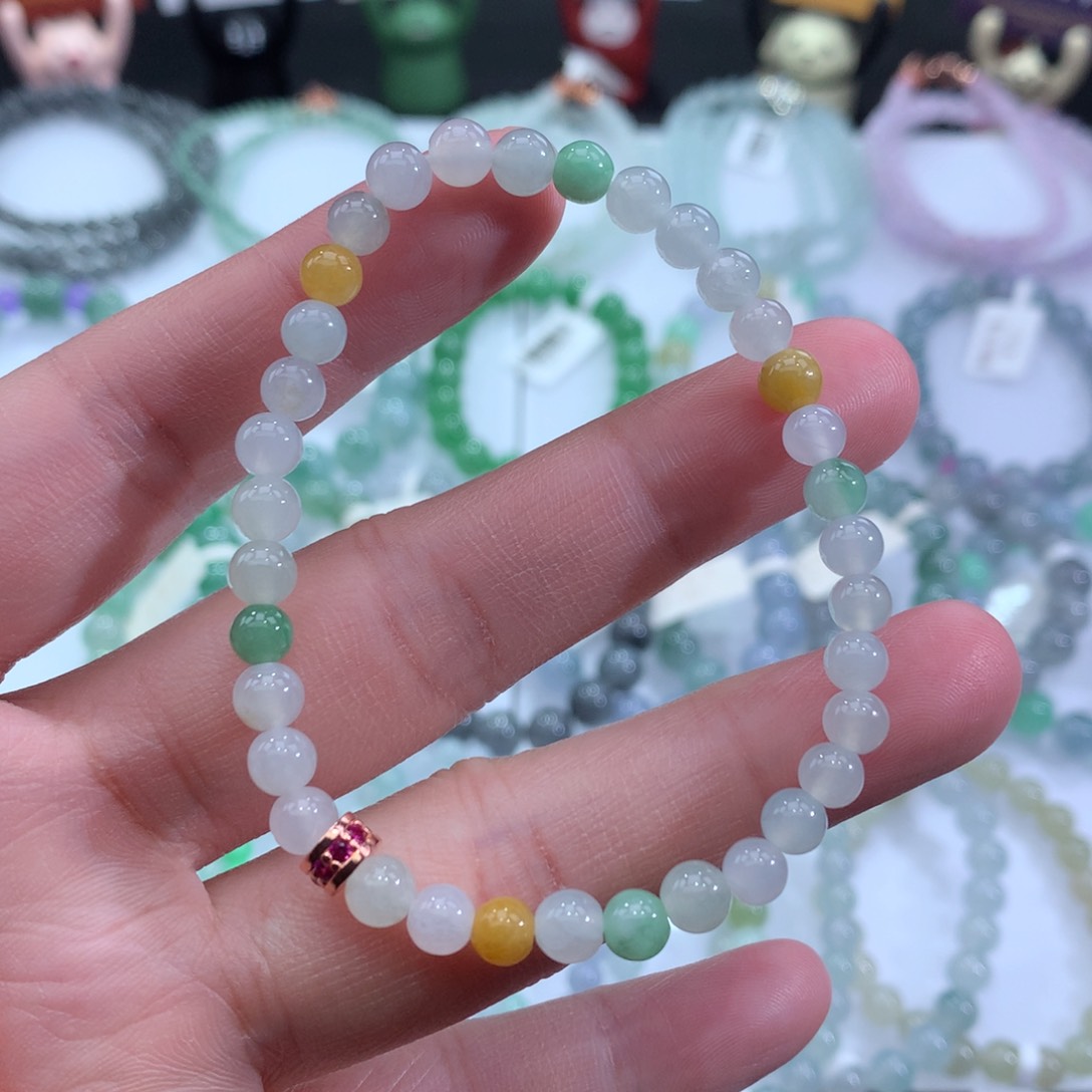 翡翠手链未镶嵌天然