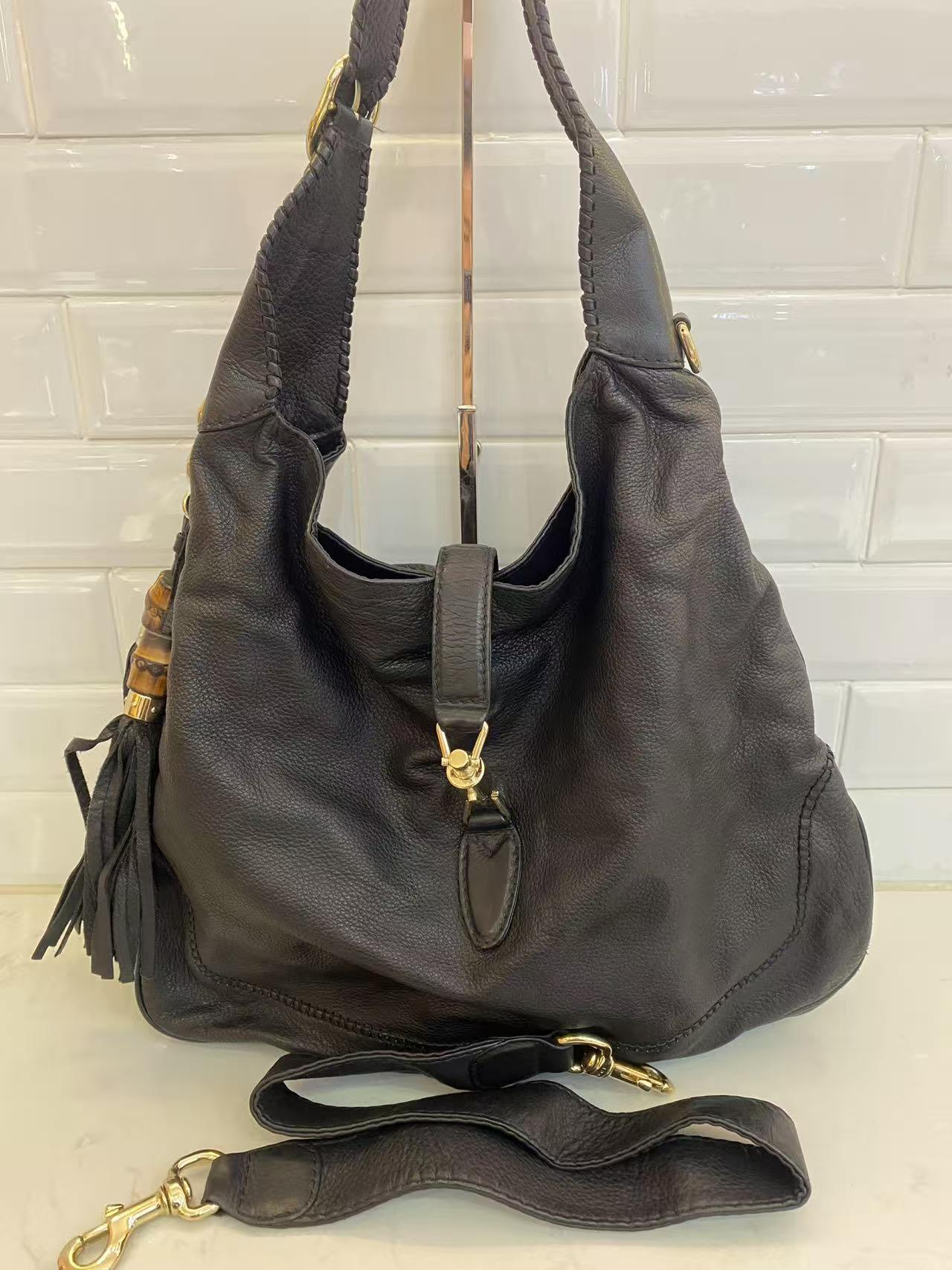 95新 GUCCI/古驰 GUCCI/古驰 黑色jackie单肩包bwz12639