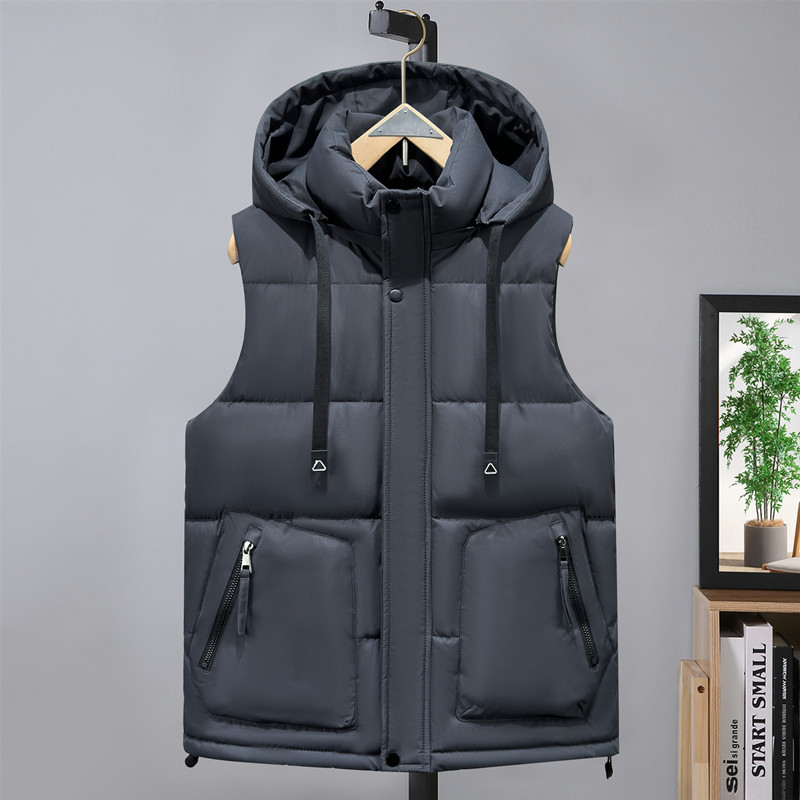 男士棉马甲加厚保暖外穿百搭大码秋冬季宽松坎肩潮流男士韩版休闲