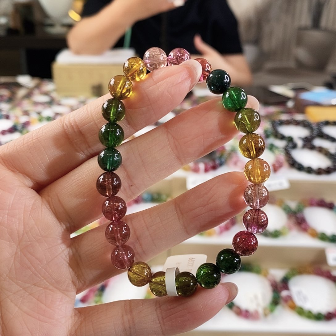 手串未镶嵌碧玺G2418单圈颜色微差