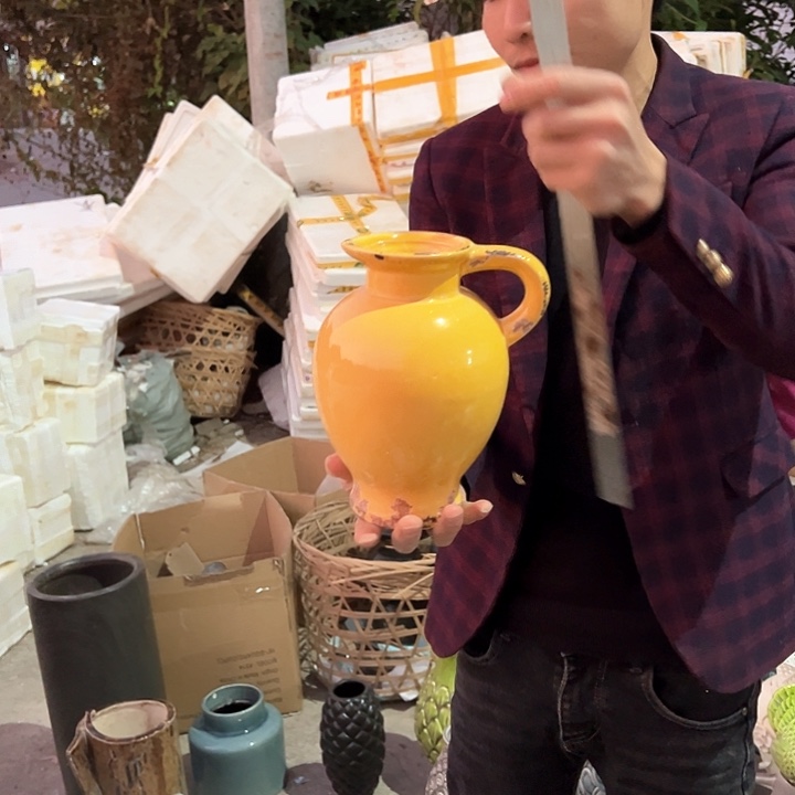 瓶高度21厘米口径6厘米微瑕捡漏针眼