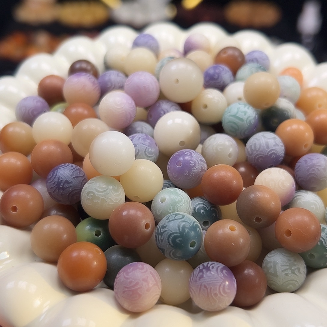 菩提根/象牙果手串六字混1250颗