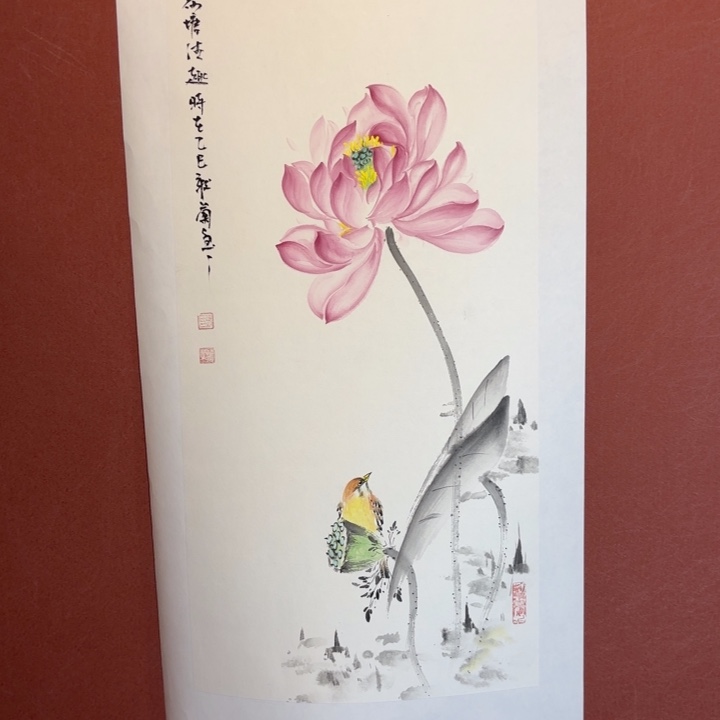 国画听兰老师花鸟