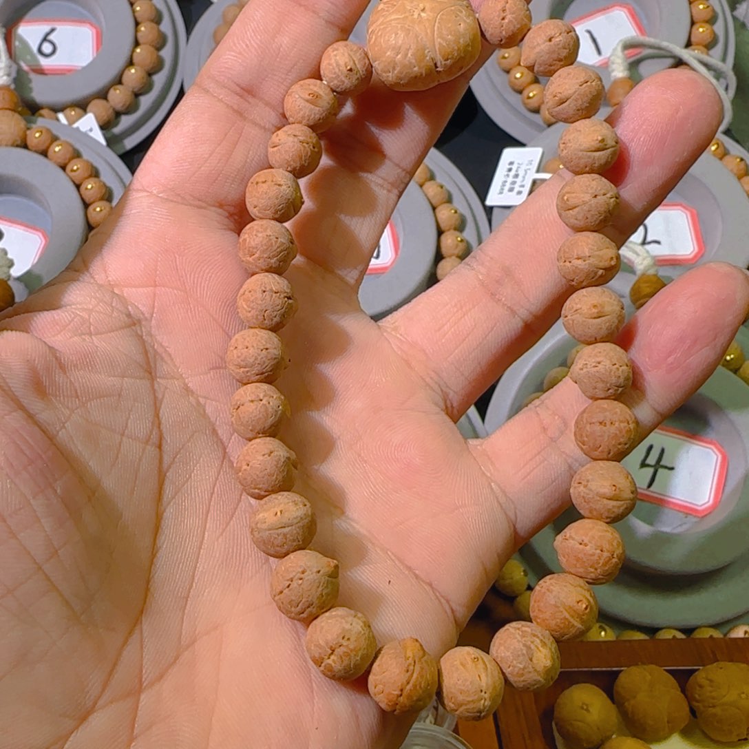 凤眼菩提手串洛**瓦9.5mm凤眼手串实心籽