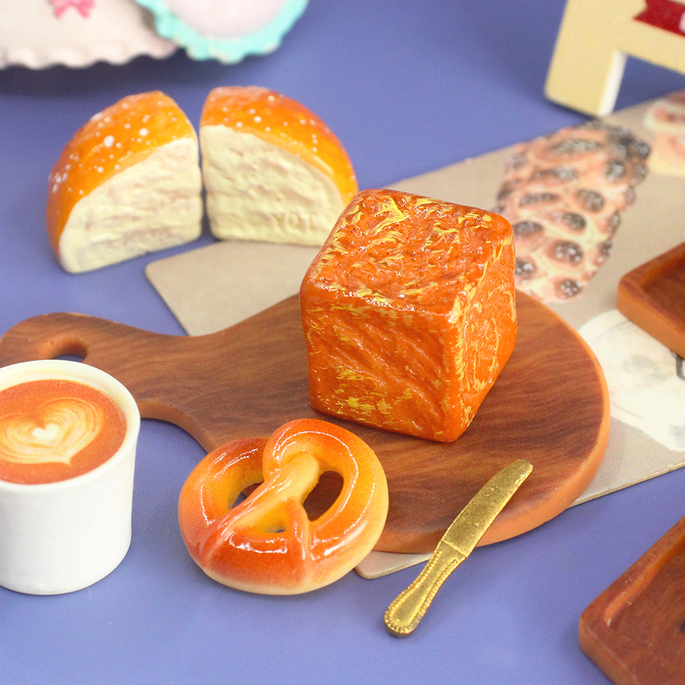 【食玩自选】仿真食玩小面包小蛋糕创意diy树脂饰品配件
