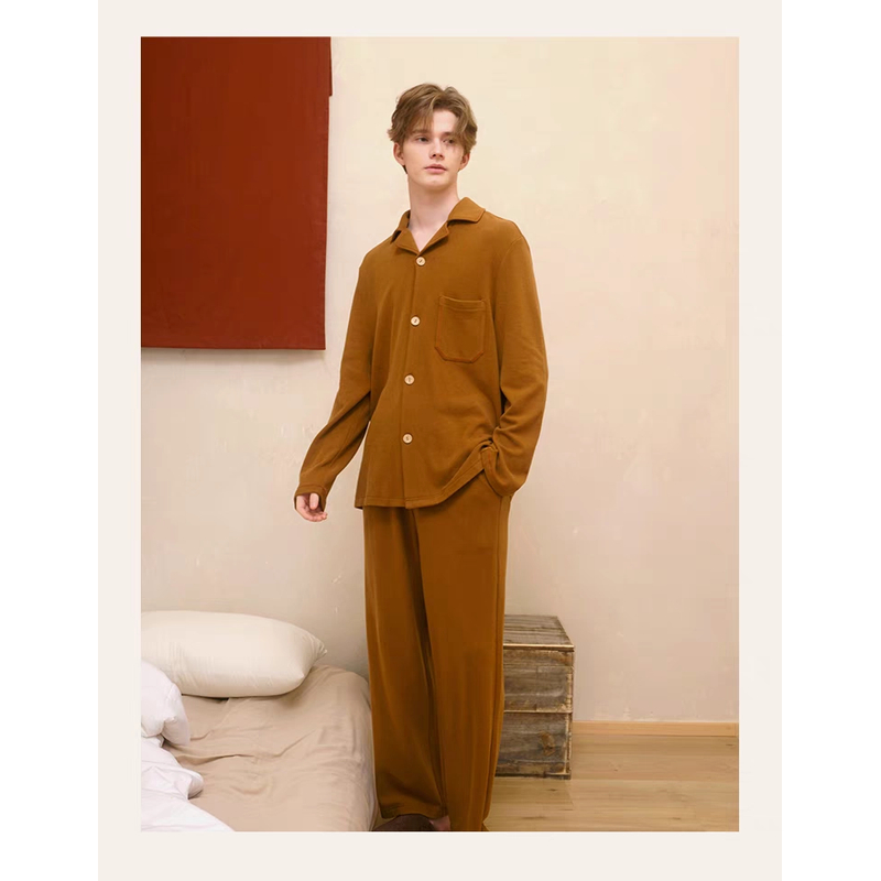 《海城朵朵》朵朵可可242-430睡衣女秋冬针织圆领家居服套装